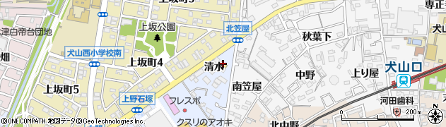 ファミリーマート犬山清水店周辺の地図