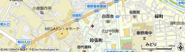 神奈川県秦野市鈴張町6-25周辺の地図