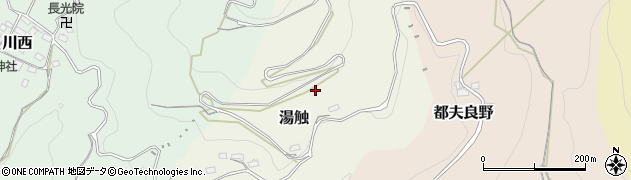 神奈川県山北町（足柄上郡）湯触周辺の地図