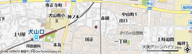 愛知県犬山市犬山赤鍋57周辺の地図