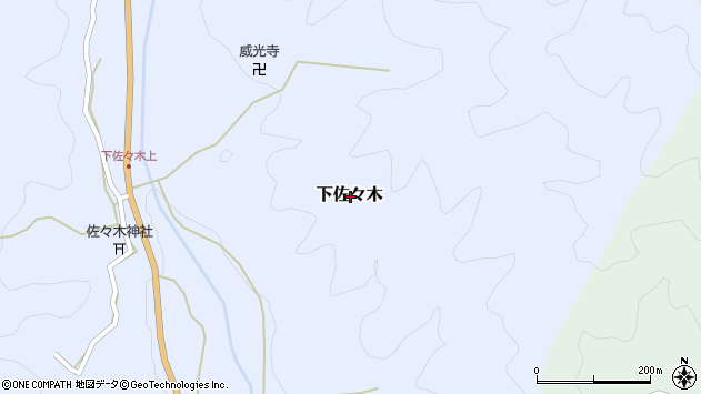 〒620-0908 京都府福知山市下佐々木の地図