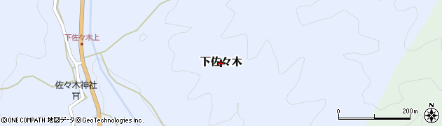 京都府福知山市下佐々木周辺の地図