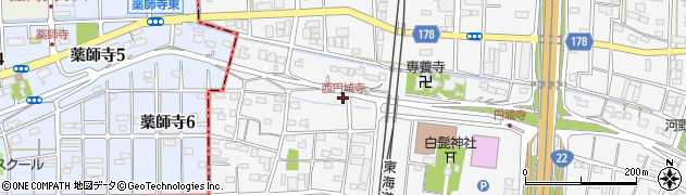 西円城寺周辺の地図