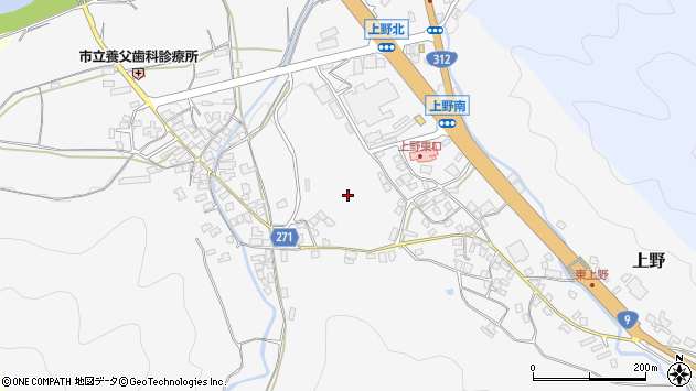 〒667-0131 兵庫県養父市上野の地図