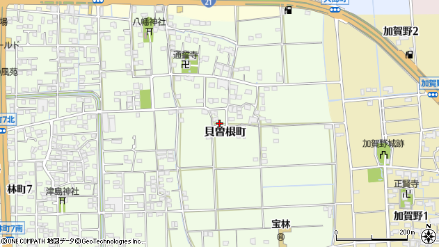 〒503-0007 岐阜県大垣市貝曽根町の地図