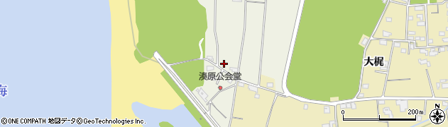 島根県出雲市大社町杵築西（湊原）周辺の地図