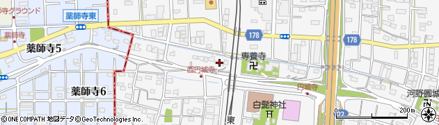 岐阜県羽島郡笠松町円城寺2605周辺の地図