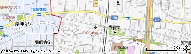 岐阜県羽島郡笠松町円城寺2604周辺の地図