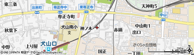 愛知県犬山市犬山神ノ木5周辺の地図