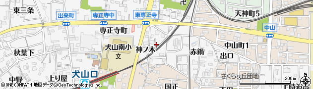 愛知県犬山市犬山神ノ木4周辺の地図