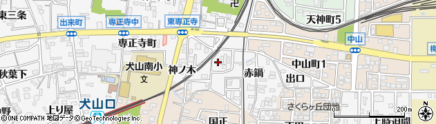 愛知県犬山市犬山赤鍋1周辺の地図