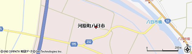 鳥取県鳥取市河原町八日市周辺の地図
