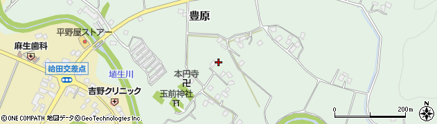 千葉県長生郡長南町豊原1108-1周辺の地図