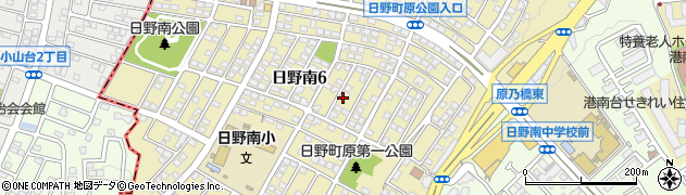 神奈川県横浜市港南区日野南周辺の地図