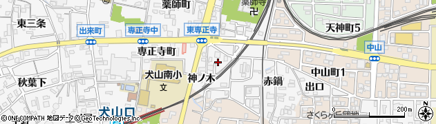 愛知県犬山市犬山神ノ木周辺の地図
