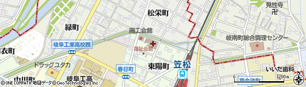 笠松町役場　福祉会館周辺の地図
