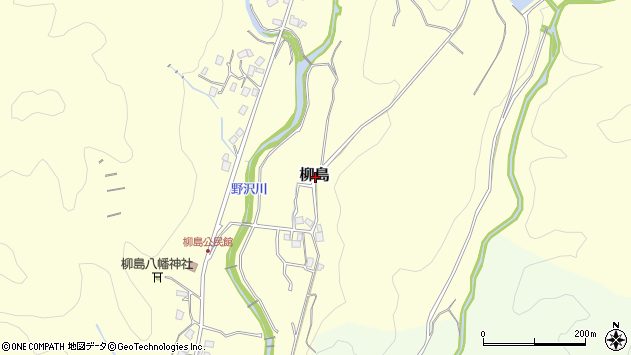 〒410-1301 静岡県駿東郡小山町柳島の地図