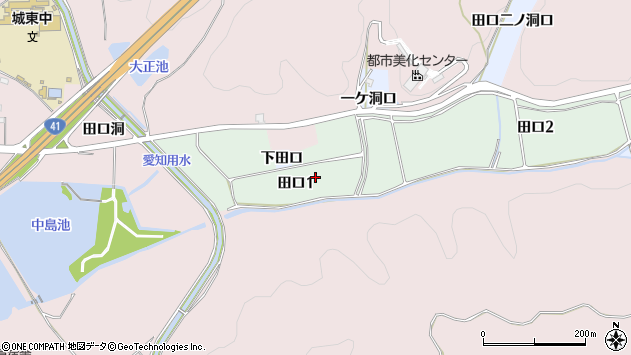 〒484-0009 愛知県犬山市田口の地図