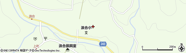 阿智村立浪合小学校周辺の地図