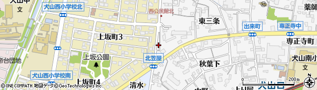 愛知県犬山市犬山南志水周辺の地図