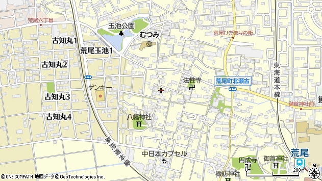 〒503-0034 岐阜県大垣市荒尾町の地図