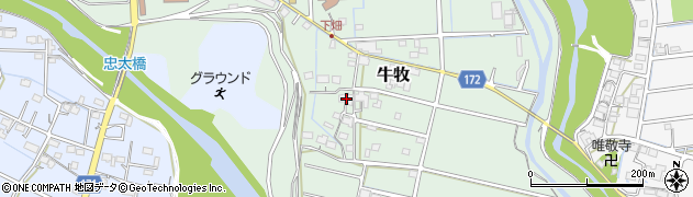 岐阜県瑞穂市牛牧1798周辺の地図