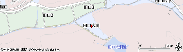 愛知県犬山市善師野田口大洞周辺の地図