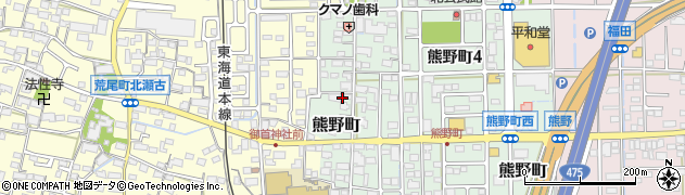 岐阜県大垣市熊野町160周辺の地図