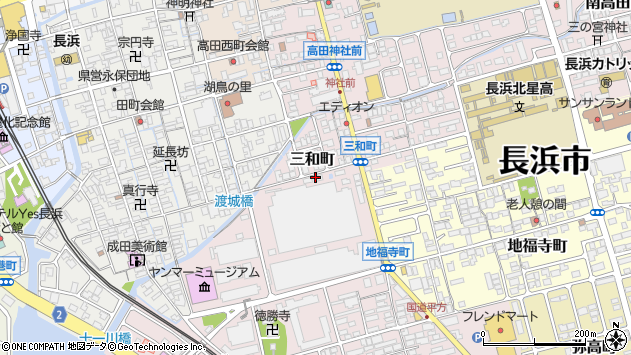 〒526-0055 滋賀県長浜市三和町の地図