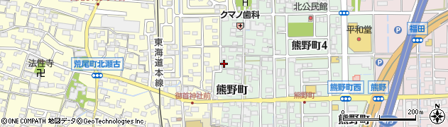 岐阜県大垣市熊野町188周辺の地図