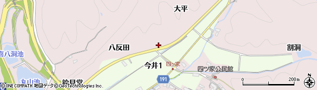 愛知県犬山市今井八反田周辺の地図