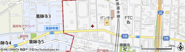 岐阜県羽島郡笠松町円城寺323-1周辺の地図