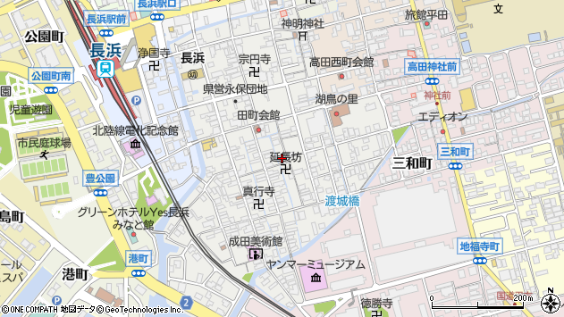 〒526-0056 滋賀県長浜市朝日町の地図