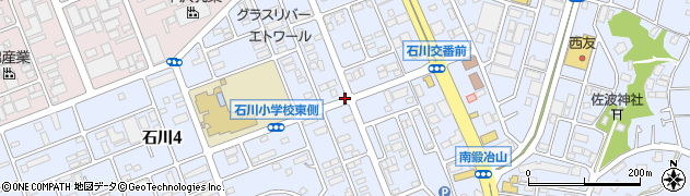 石川矢端周辺の地図