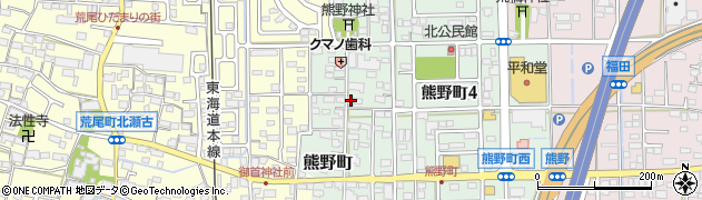 岐阜県大垣市熊野町212周辺の地図