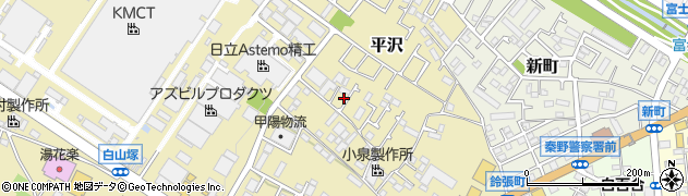 神奈川県秦野市平沢173周辺の地図