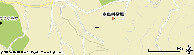 泰阜村　デイサービスセンター周辺の地図