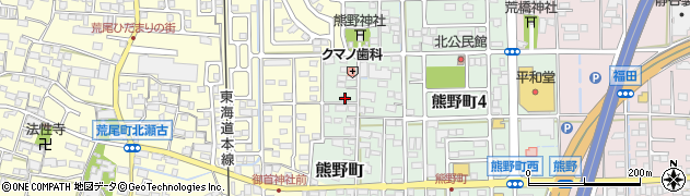 岐阜県大垣市熊野町179周辺の地図