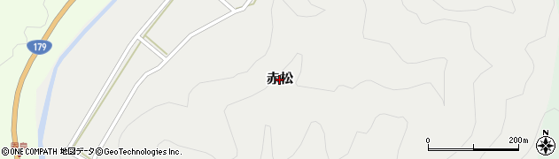 鳥取県三朝町（東伯郡）赤松周辺の地図