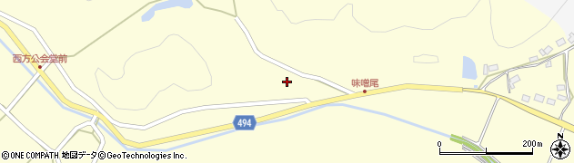 京都府綾部市西方町荒木周辺の地図