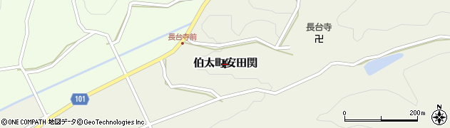 島根県安来市伯太町安田関周辺の地図