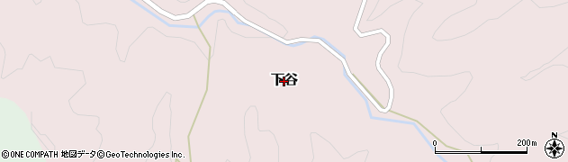 鳥取県三朝町（東伯郡）下谷周辺の地図