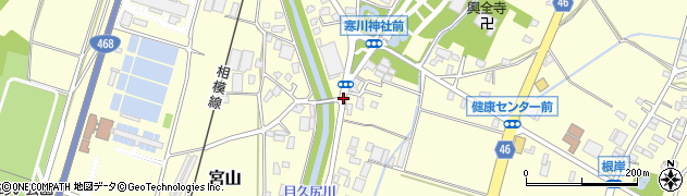 寒川神社参道周辺の地図