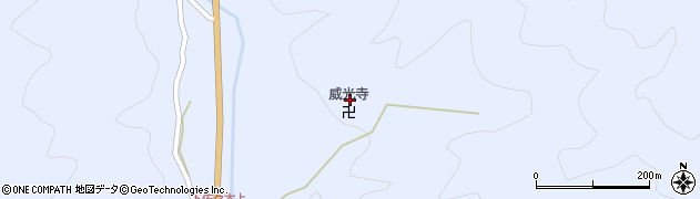 威光寺周辺の地図