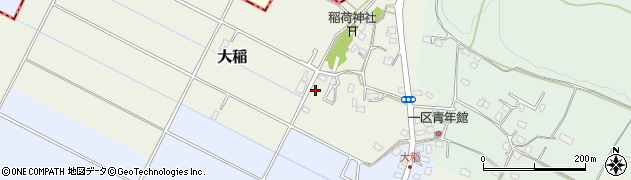 千葉県木更津市大稲周辺の地図