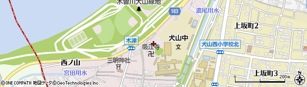 愛知県犬山市木津宮前周辺の地図