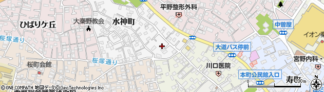 神奈川県秦野市水神町2周辺の地図