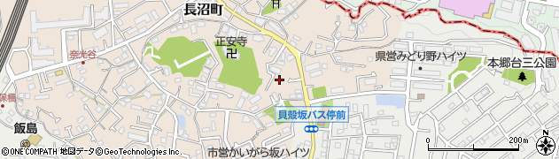 神奈川県横浜市栄区長沼町814周辺の地図