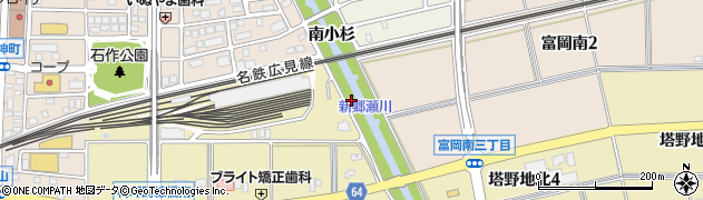 愛知県犬山市富岡善光寺周辺の地図