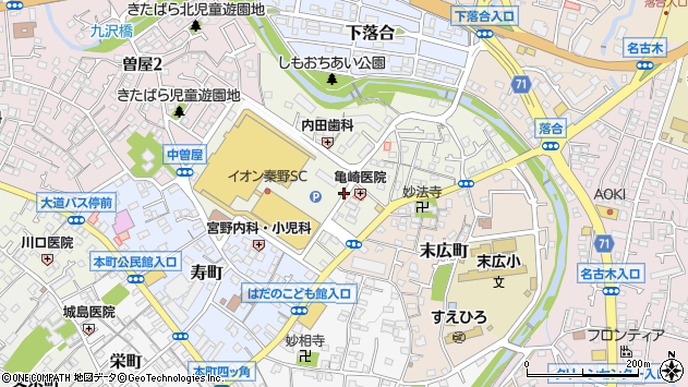 〒257-0041 神奈川県秦野市入船町の地図
